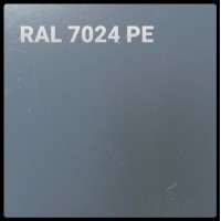 Гладкий лист PE | 0,7 мм | RAL 7024 | EcoSteel |