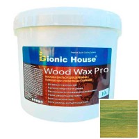 Краска для дерева WOOD WAX PRO бесцветная база Bionic-House 10л Изумруд