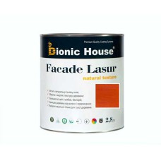 Краска для дерева FACADE LASUR Bionic-House 2,8л Махагон