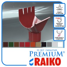 Лейка водосточной системы Raiko 125/90 коричневая