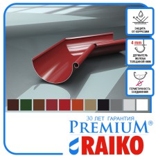 Угол желоба водосточного (внутренний) 135° Raiko Premium 125/90 мм