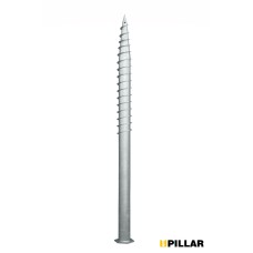 Геошуруп оцинкованный PILLAR (свая винтовая многовитковая) диаметром 89мм, длиною 2,5 метра