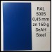 Рулонная сталь – гладкий лист с полимерным покрытием 0,5 мм 5005