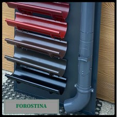Желоб водосточной системы Forostina | 128 мм | RAL 6005