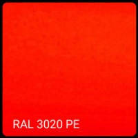 RAL 3020 - 0.5 мм Гладкий лист Метипол