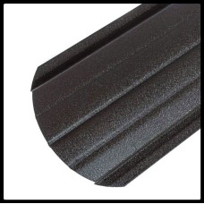Металлический штакетник 0,6 х 105 мм | PURAL 8019 темно коричневый