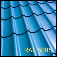 Металлочерепица Rauni RAL 5005 (синяя) PE 0,45 Standart
