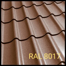 Металлочерепица Rauni RAL 8017 (коричневая) MAT 0,45 Standart