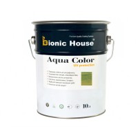 Краска для дерева Bionic-House Aqua Color UV-protect 10л Изумруд А114