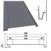 Доска с микрорибером - 0.45 мм / RAL 7024 мокрый асфальт / Фасадные металлические панели / Термастил
