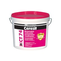 Ceresit CT-74 камешковая декоративная штукатурка силикатная, 25 кг