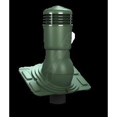 Вентиляционный выход WirPlast (Вирпласт) Uniwersal K26 утепленный 110 мм Хромовый зеленый 