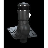 Вентиляционный выход WirPlast (Вирпласт) Uniwersal K26 утепленный 110 мм Черный 9005.