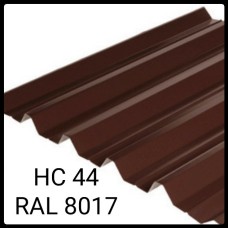 Профнастил НС-44 RAL 8017 (коричневый) PE 0,43 мм Китай
