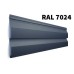 Корабельная доска • металлосайдинг • мат RAL 7024 • 0,45 мм Metipol