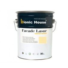 Краска для дерева Facade Lasur | 10 л | Слоновая кость |  А-102 (лессирующий антисептик) Bionic-House