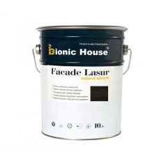 Краска для дерева FACADE LASUR Bionic-House 10л Черное дерево А120