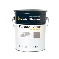 Краска для дерева FACADE LASUR Bionic-House 10л Пепел А117