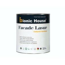 Краска для дерева FACADE LASUR Bionic-House 2,8л Бесцветный