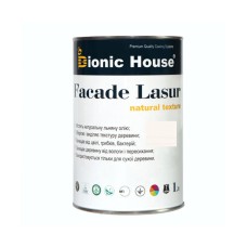 Краска для дерева FACADE LASUR Bionic-House 1л Белый А101