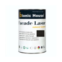 Лессирующий антисептик для дерева FACADE LASUR | Bionic-House | 1 л | Черное дерево А-120