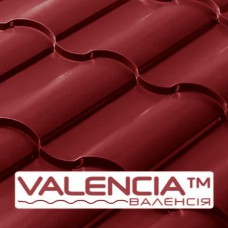 Металлочерепица VALENCIA 0,45 мм PEMA RAL 3005 Optima Steel