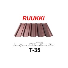 Профиль кровельный Т 35-88-1050 Ruukki 0,5 мм | RR | 887 | 32 | Crown BT